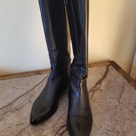 Nine West Diablo leather knee high boots 8.5 - Picture 3 of 11